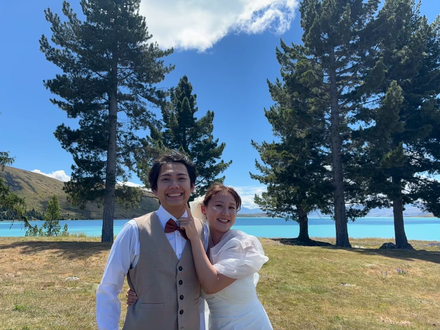 新郎新婦のツーショット